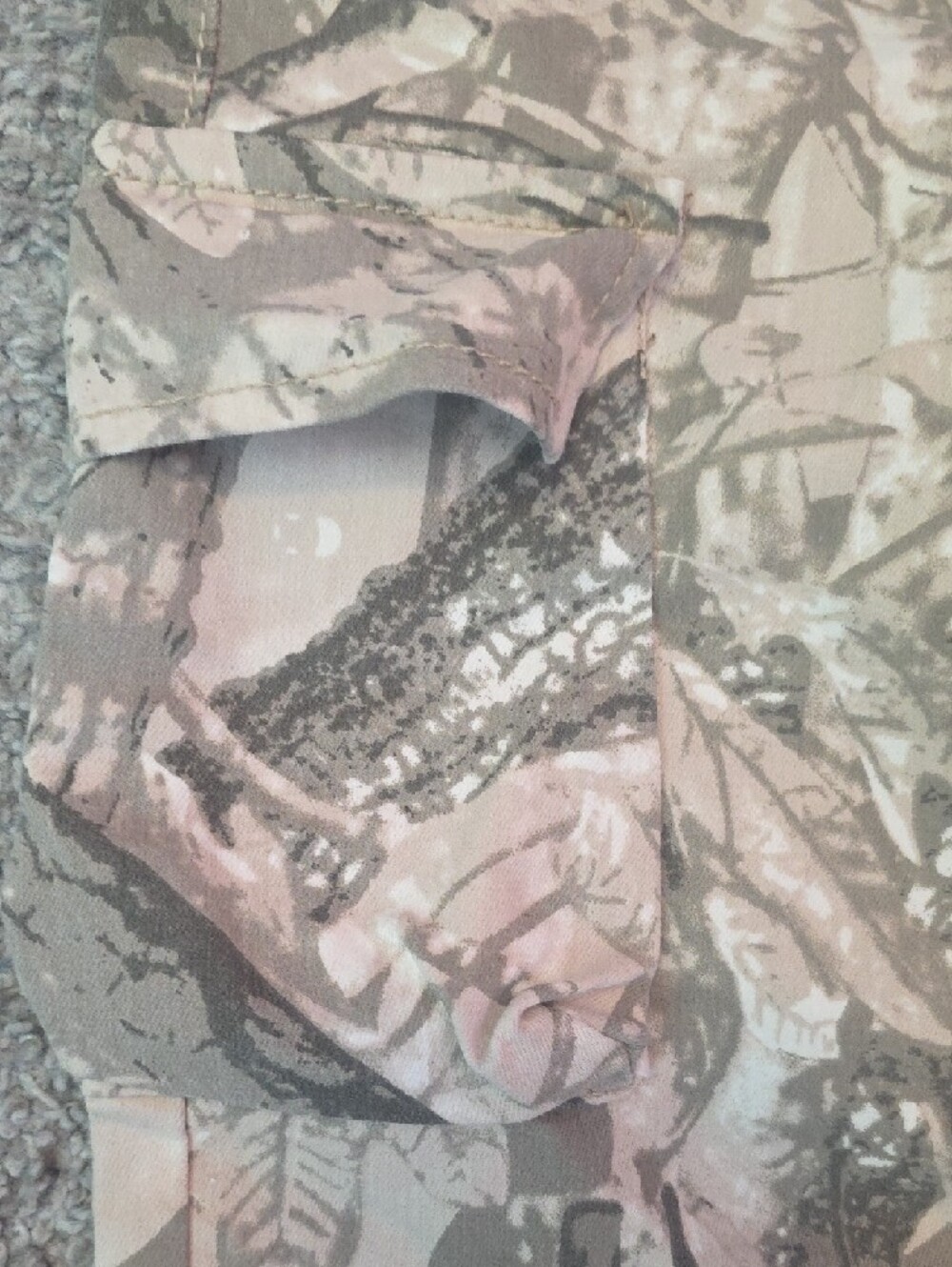 VIP Jeans Women's Camouflage Waistband Pants - Beige/Olive Camo - Picture 5 of 9